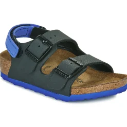 BIRKENSTOCK - Milano AS Kids BF Desert Soil Black/UBlu