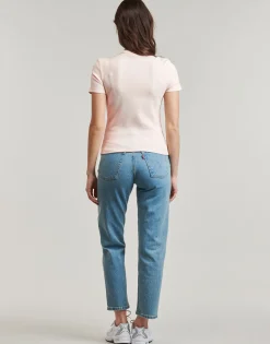 Calvin Klein Jeans - WOVEN LABEL RIB FITTED TEE