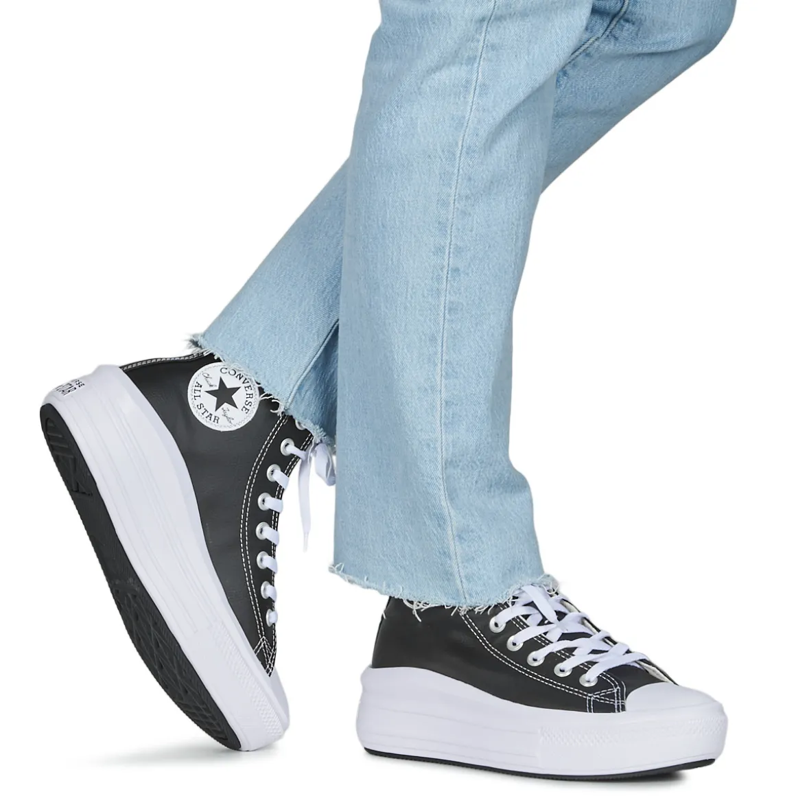 Converse - CHUCK TAYLOR ALL STAR MOVE PLATFORM LEATHER