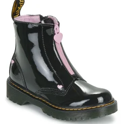 Dr. Martens - Bex Heart Zip Boot J Black Patent Lamper
