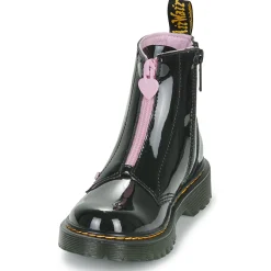 Dr. Martens - Bex Heart Zip Boot J Black Patent Lamper