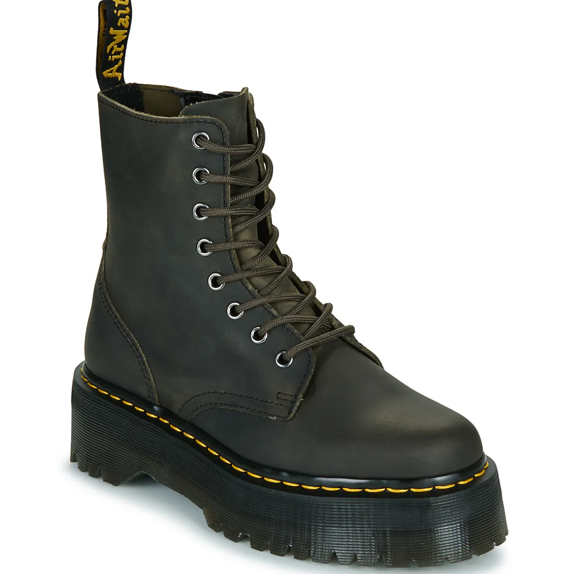 Dr. Martens - Jadon Charcoal Grey Burnished Waxy Pull Up