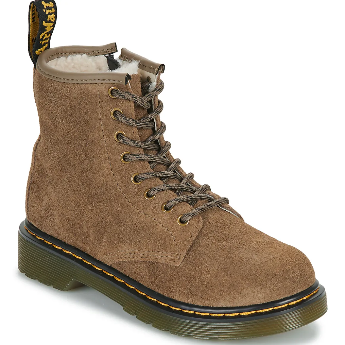 Dr. Martens - Serena J Dark Khaki Bronx Suede