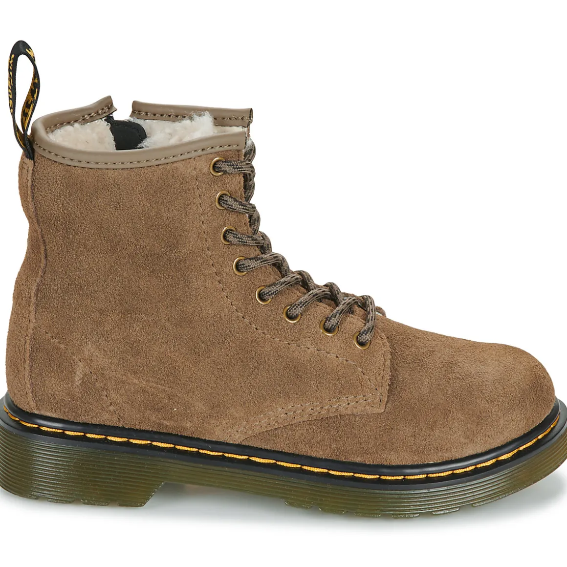 Dr. Martens - Serena J Dark Khaki Bronx Suede
