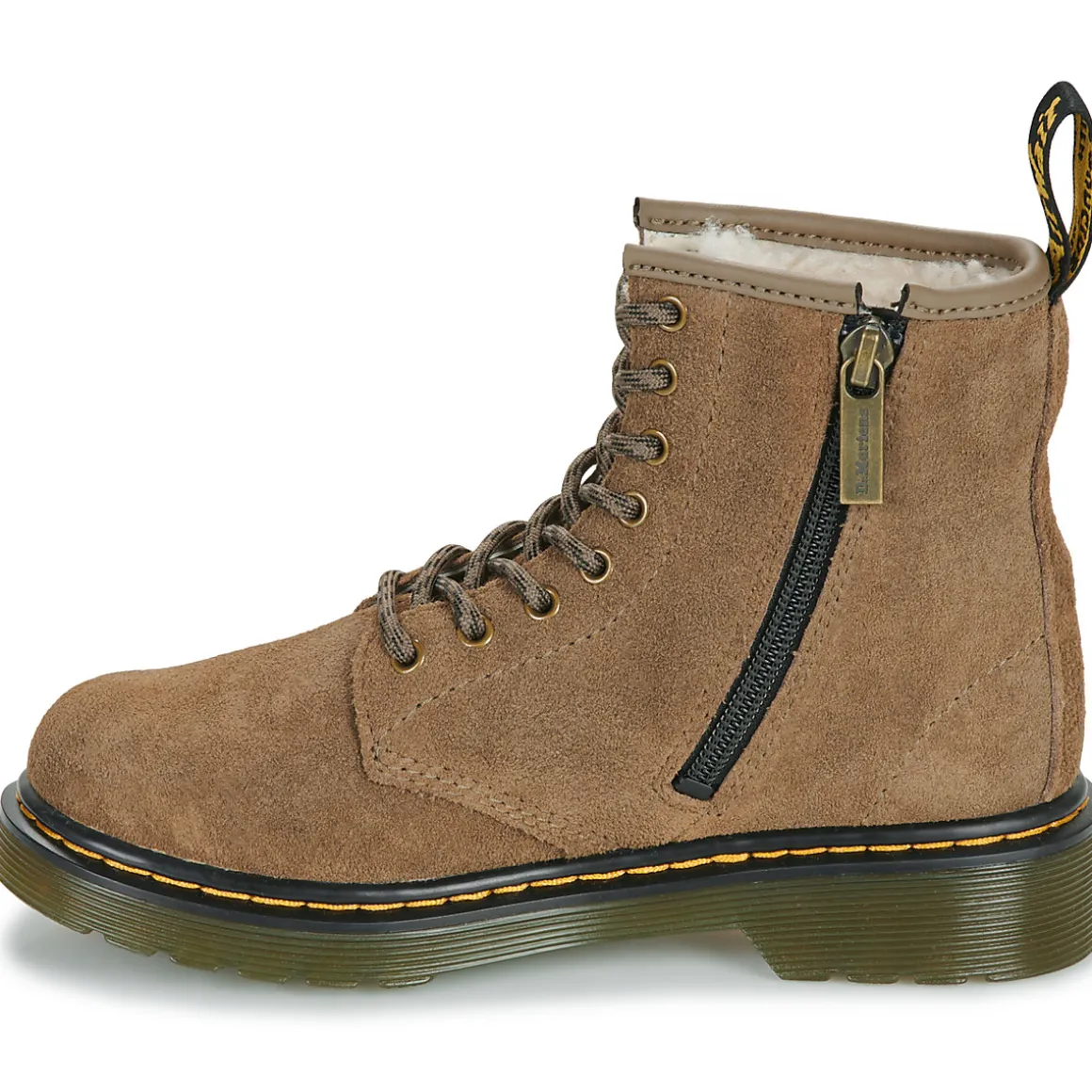 Dr. Martens - Serena J Dark Khaki Bronx Suede