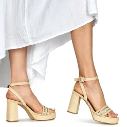 Exé Shoes - 619-ANCONA-RAFFIA-BEIGE-GOLD