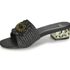 Exé Shoes - KATY-424-RAFFIA-BLACK