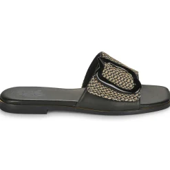 Exé Shoes - 556-ORO-RAFFIA-BLACK