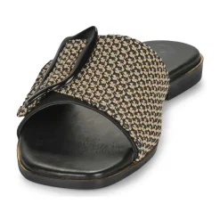 Exé Shoes - 556-ORO-RAFFIA-BLACK