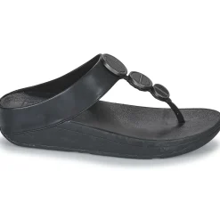 FitFlop - HALO METALLIC-TRIM TOE-POST SANDALS