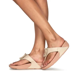 FitFlop - LULU CRYSTAL-CIRCLET LEATHER TOE-POST SANDALS