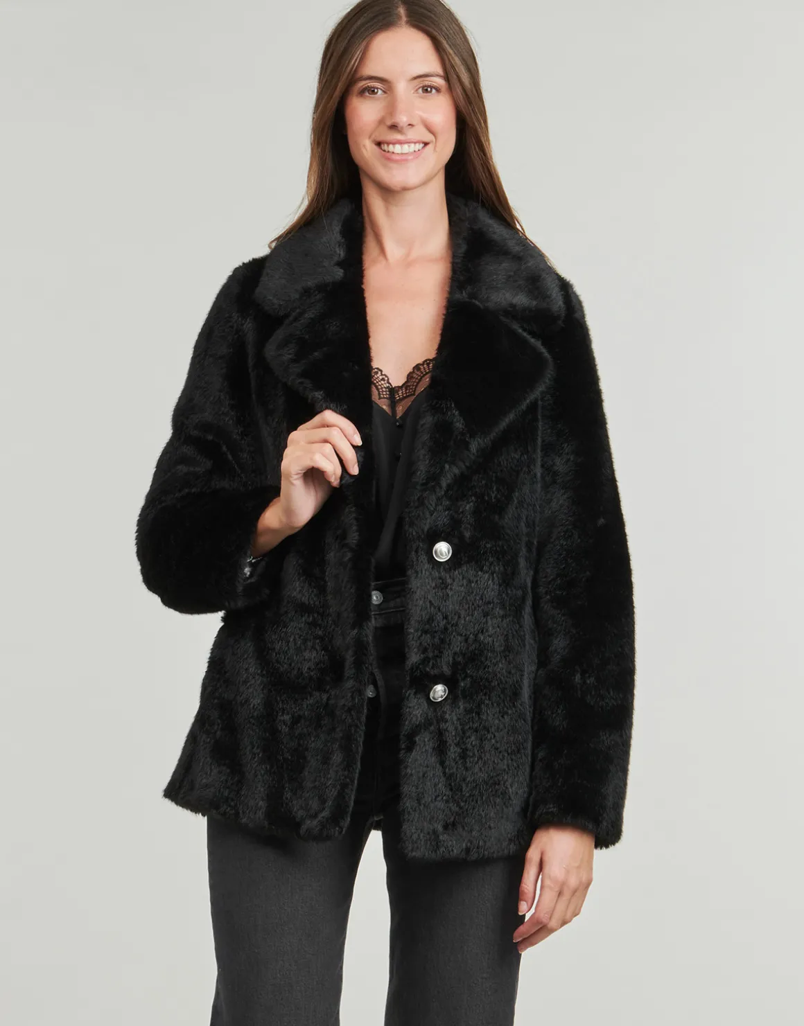 Guess - FILOMENA FAUX FUR JKT