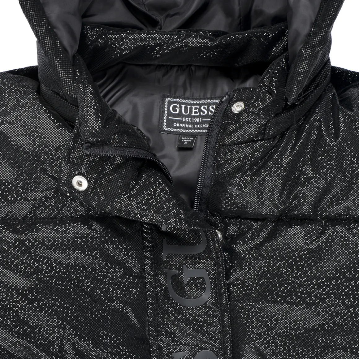 Guess - HOODED LS PUFFER