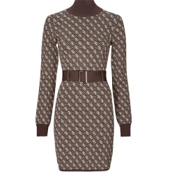 Guess - LISE 4G LS BELTED DRESS SWTR