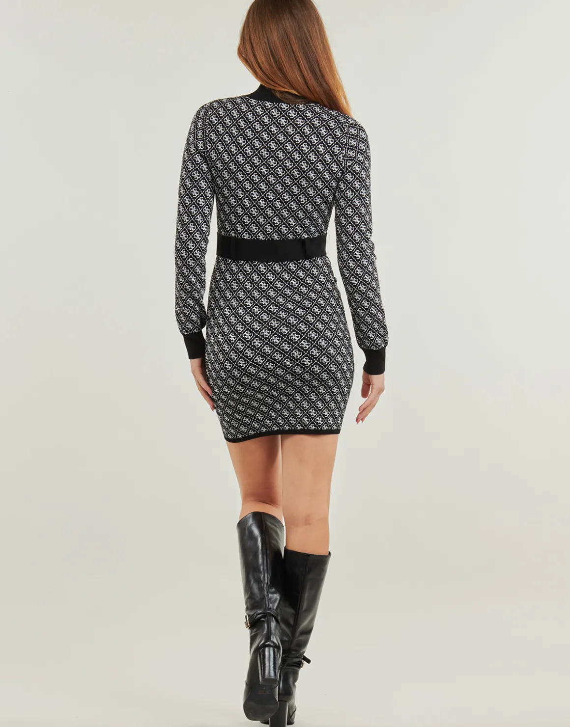 Guess - LISE 4G LS BELTED DRESS SWTR