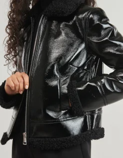 Guess - LS ANDREA FAUX SHEARLING JKT