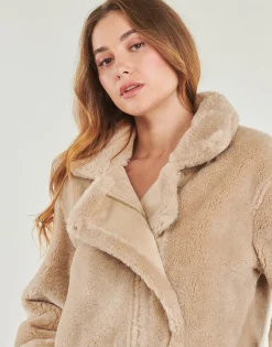 Guess - LS ELISABETTA SHEARLING COAT