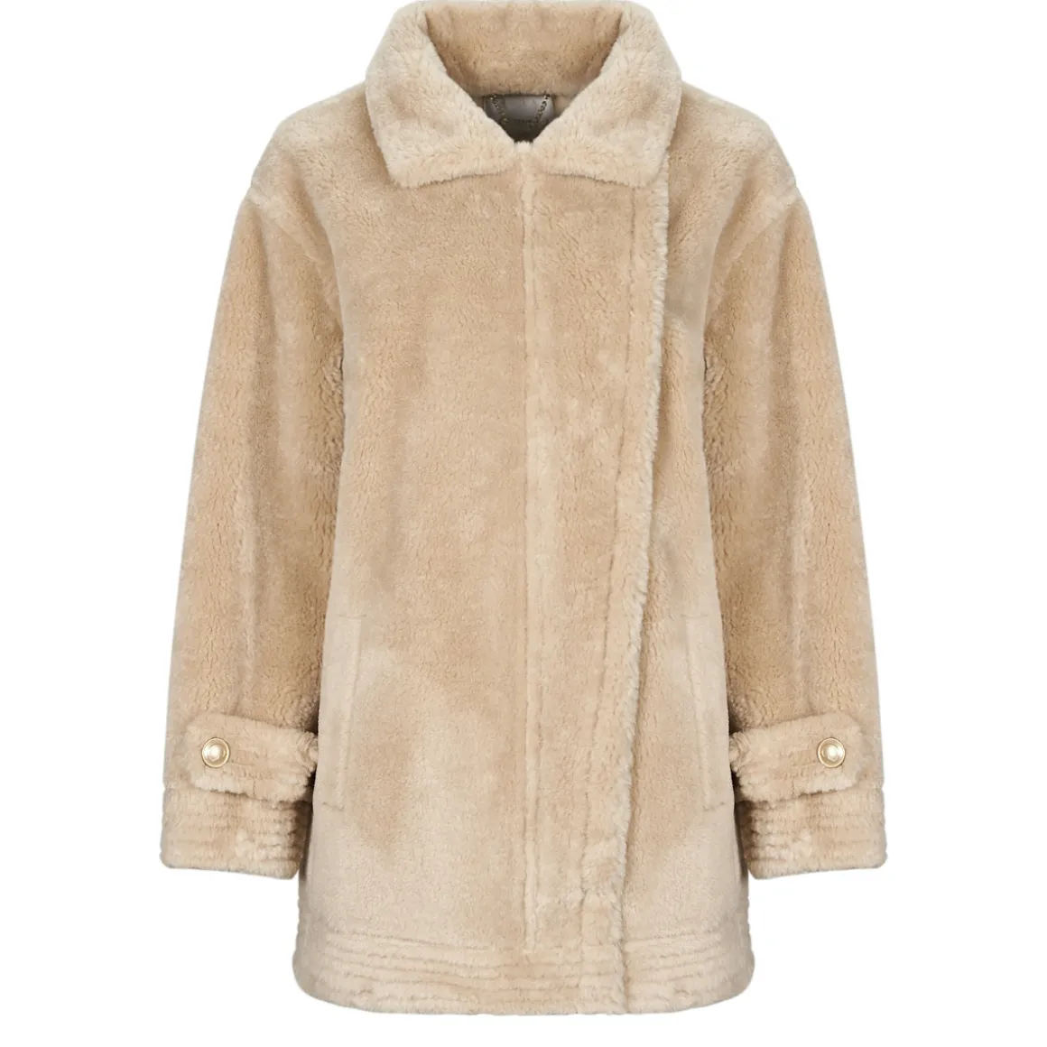 Guess - LS ELISABETTA SHEARLING COAT
