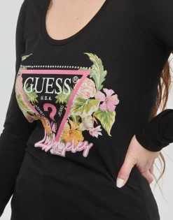 Guess - LS SN TRIANGLE FLOWERS TEE