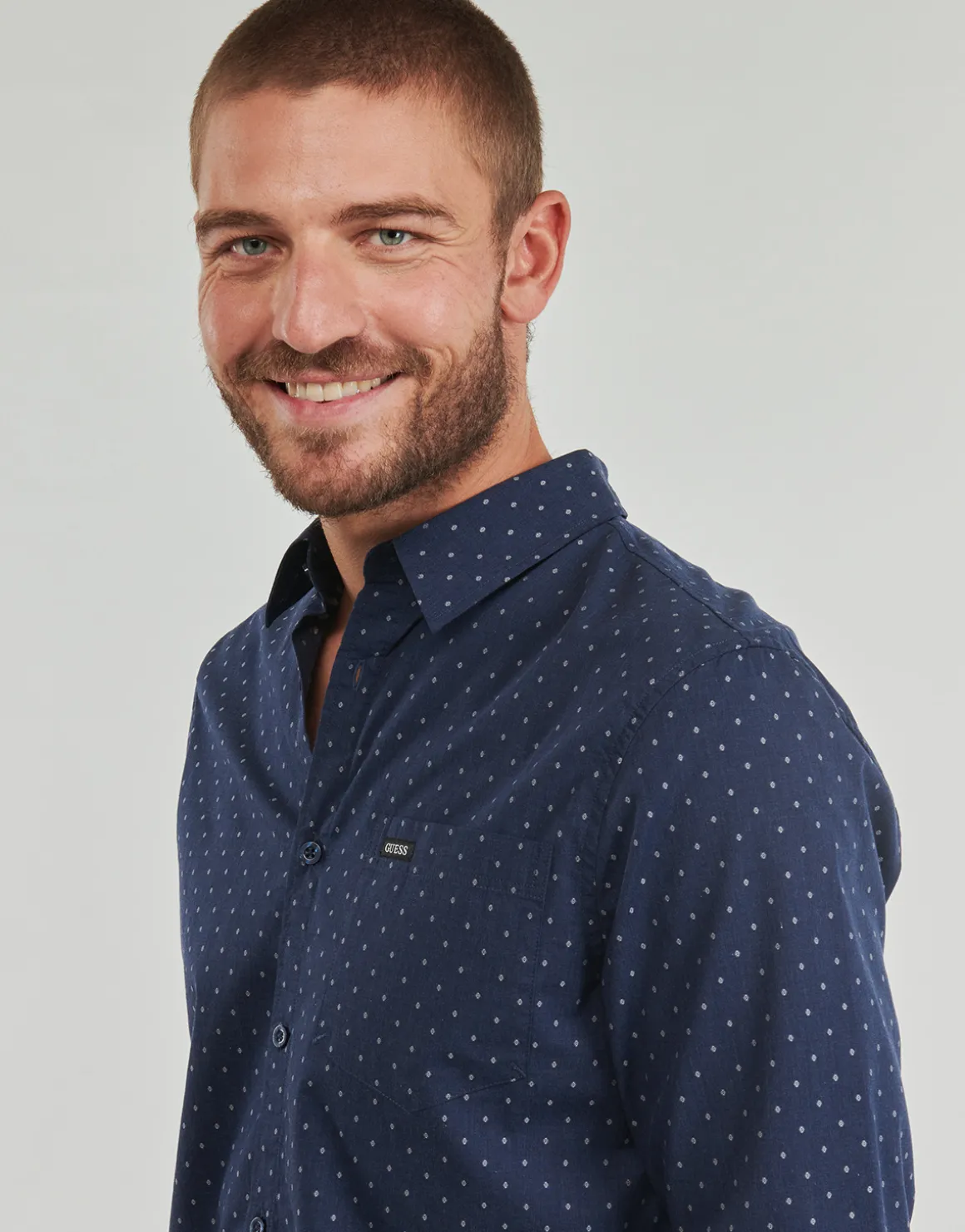 Guess - LS SUNSET MELANGE SHIRT