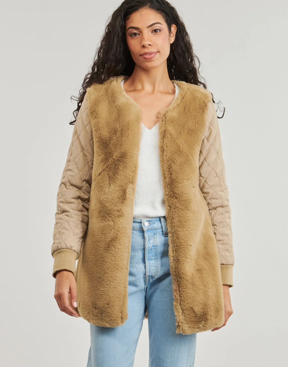 Guess - LUCIE PARKA FAUX FUR