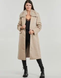 Guess - NANCY FIT COAT FAUX FUR COLLAR