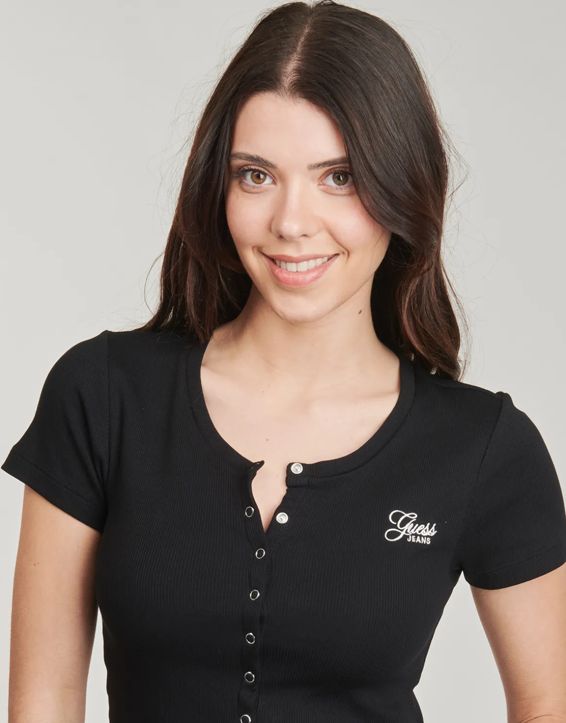 Guess - SL CN SNAP EMBRO SLIM TOP