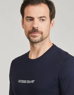 Guess - SS CN SLIM LOGO EMBRO TEE