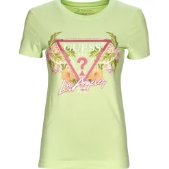 Guess - SS CN TRIANGLE FLOWERS TEE