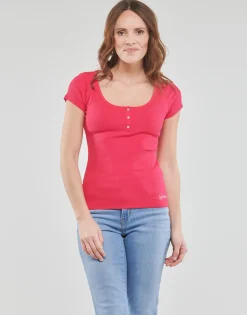 Guess - SS KARLEE JEWEL BTN HENLEY