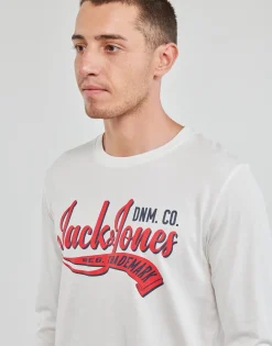 Jack & Jones - JJELOGO TEE LS O-NECK 2 COL AW23 SN