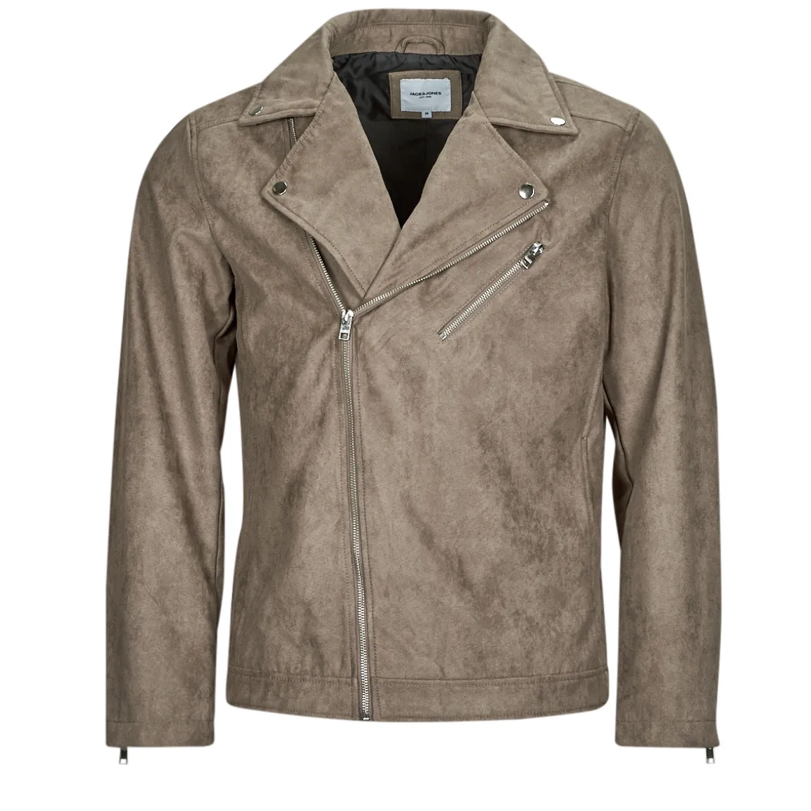 Jack & Jones - JJROCKY FAUX SUEDE BIKER JACKET
