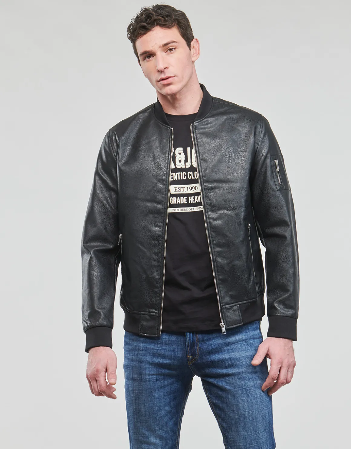 Jack & Jones - JJROCKY PU BOMBER