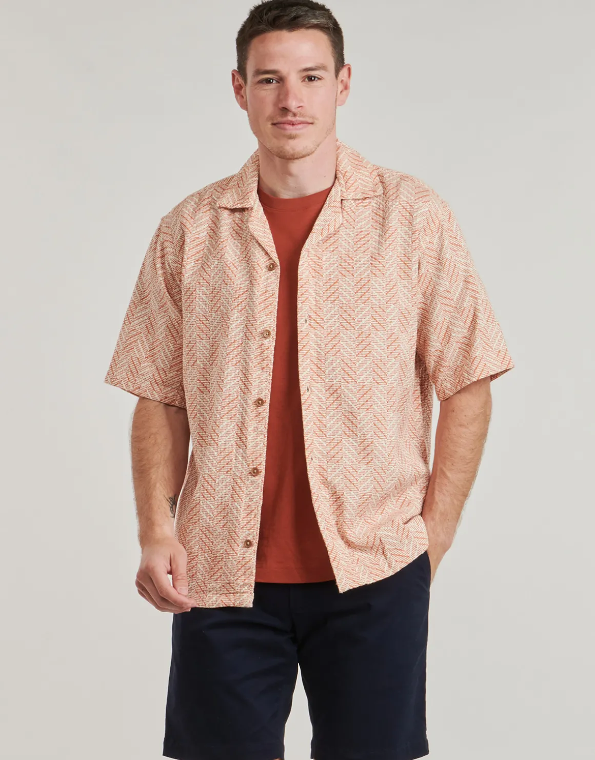 Jack & Jones - JPRBLUVINCENT PRINT RESORT S/S SHIRT SN