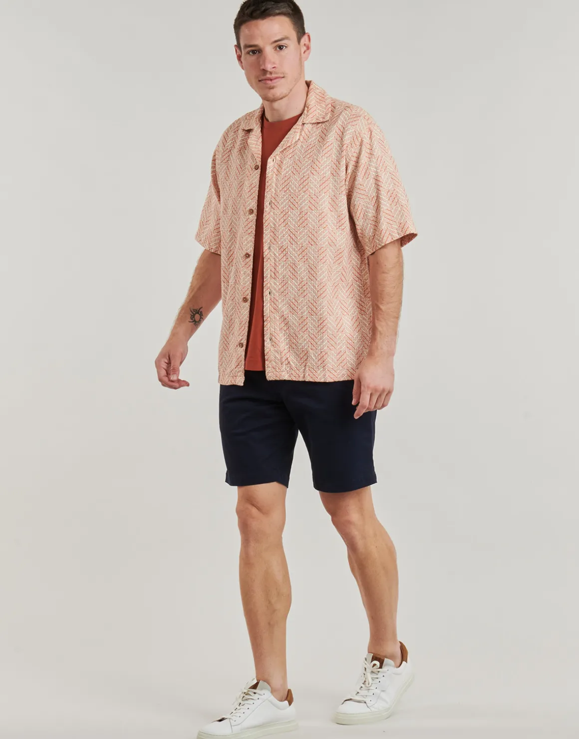 Jack & Jones - JPRBLUVINCENT PRINT RESORT S/S SHIRT SN