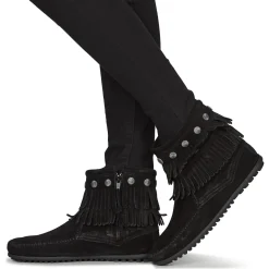 Minnetonka - DOUBLE FRINGE SIDE ZIP BOOT