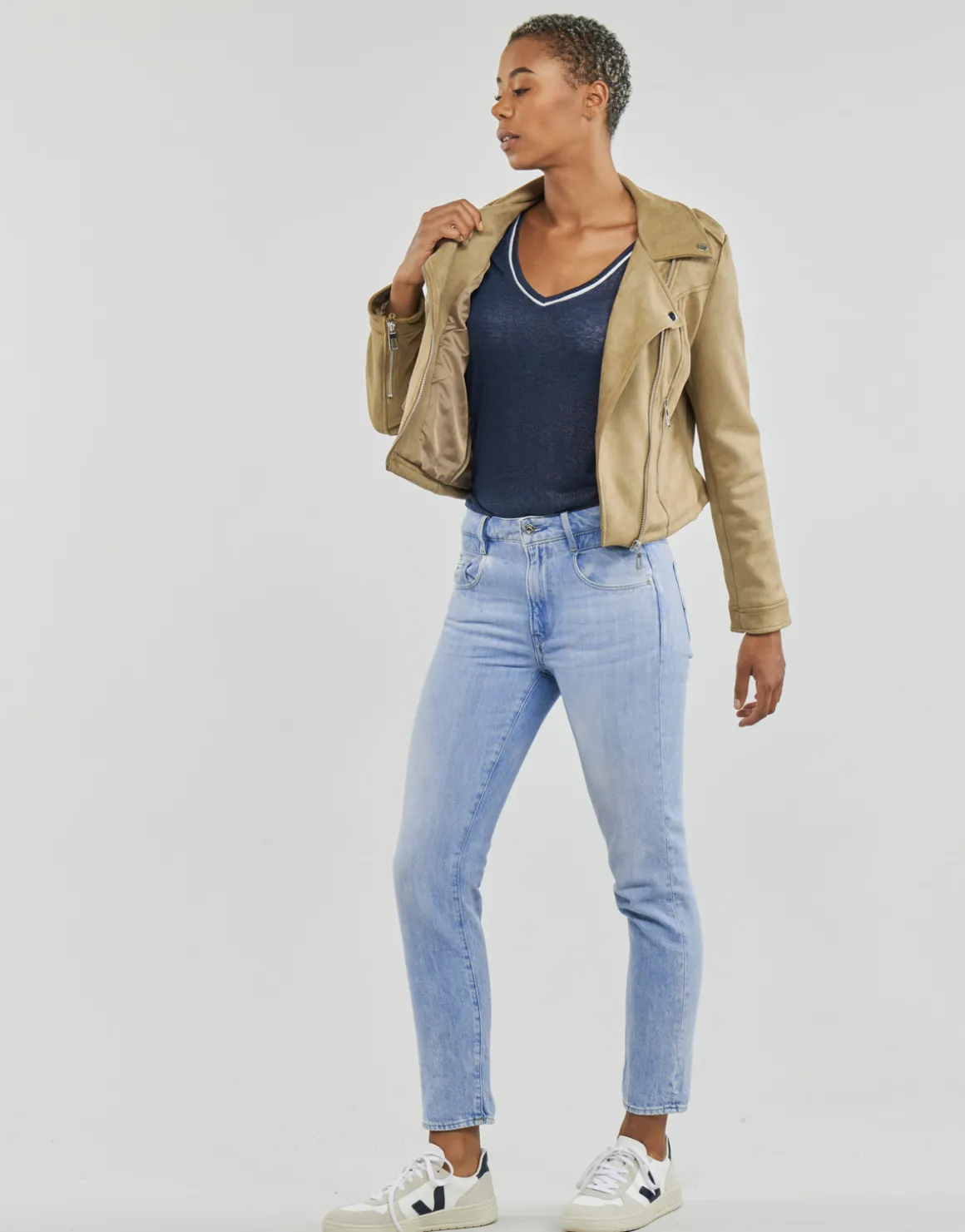 Only - ONLSCOOTIE FAUX SUEDE BIKER JACKET OTW