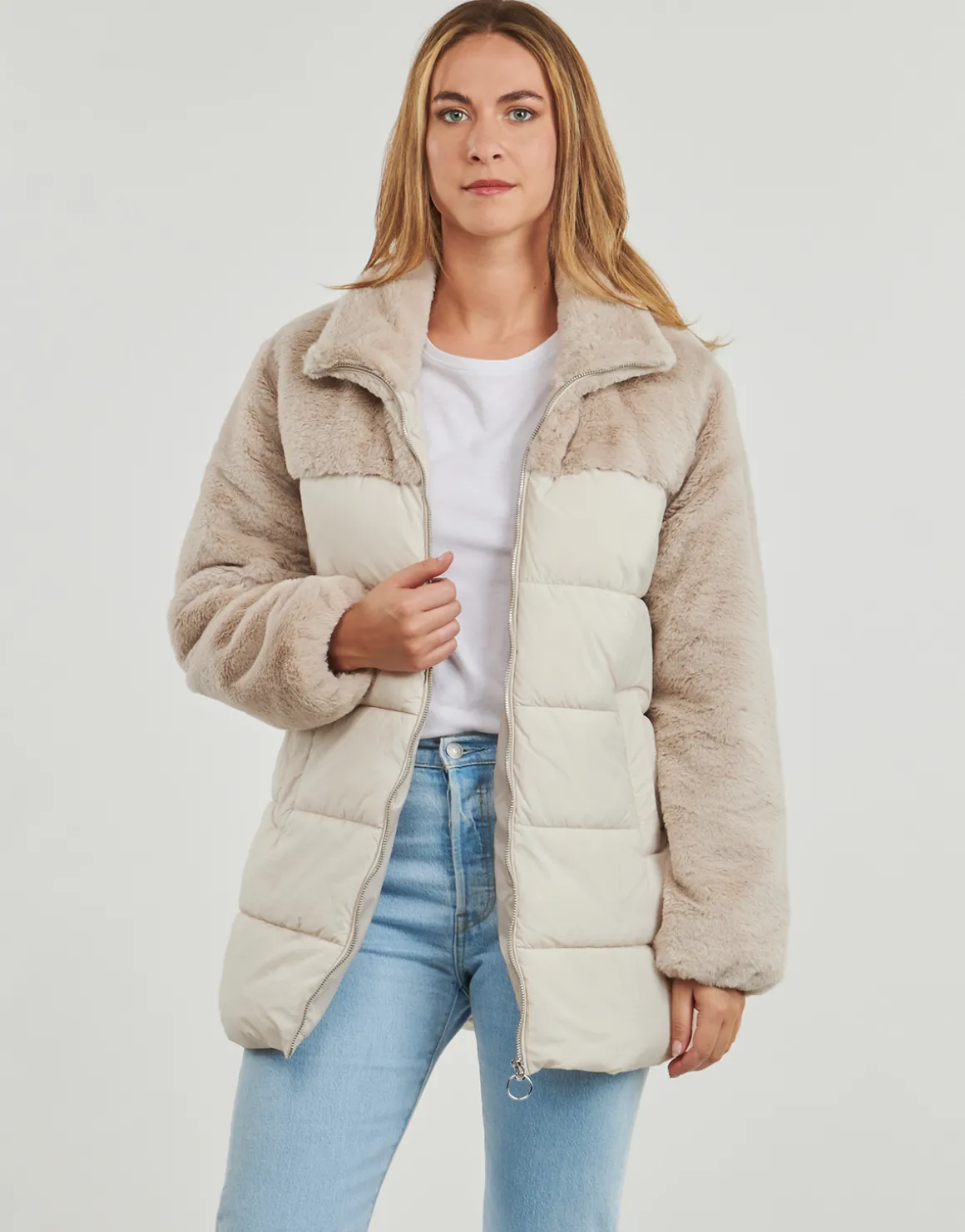 Only - ONLWANJA FUR PUFFER MIX COAT CC OTW