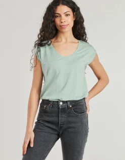 Pieces - PCBILLO TEE LUREX STRIPES