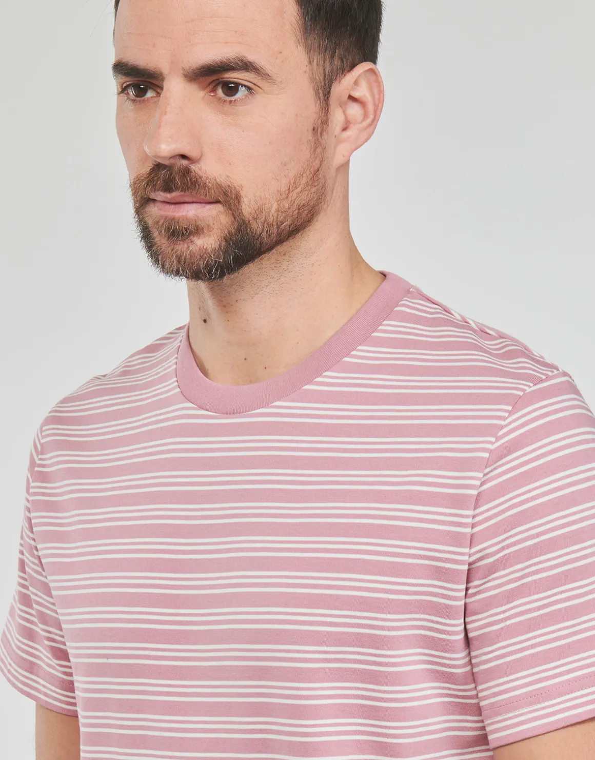 Selected - SLHANDY STRIPE SS O-NECK TEE W