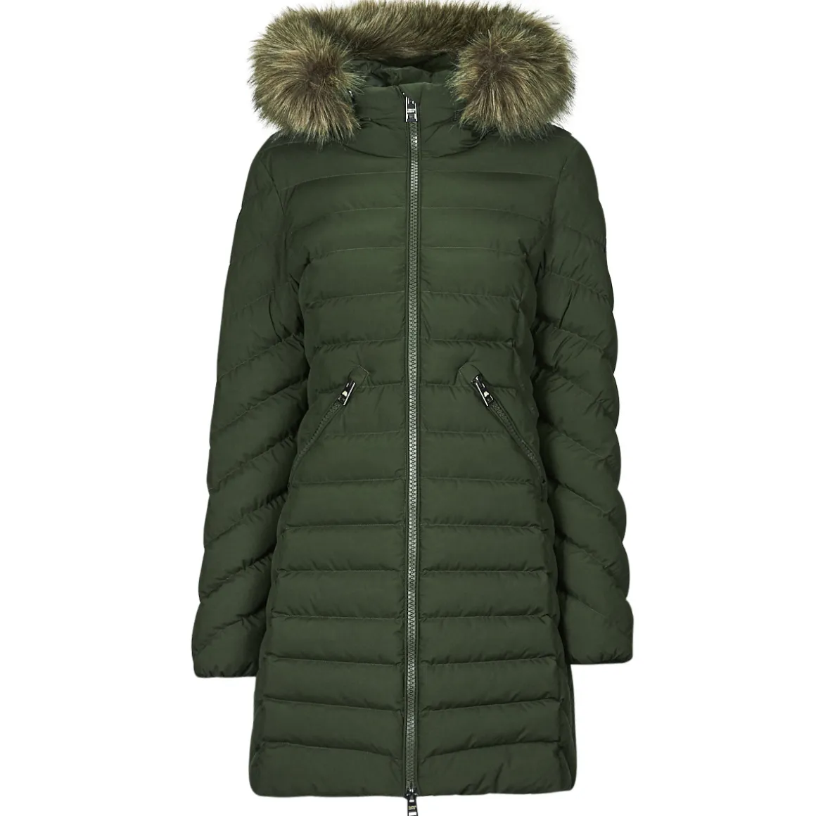 Superdry - FUJI HOODED MID FAUSSE FOURRURE