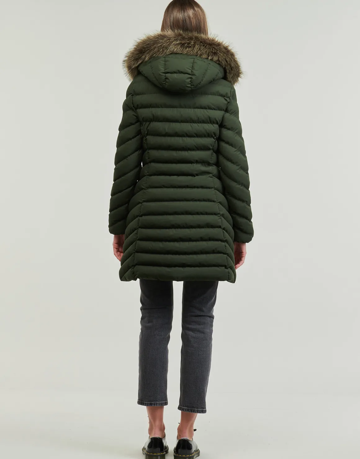 Superdry - FUJI HOODED MID FAUSSE FOURRURE