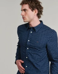 Tommy Hilfiger - FLEX POPLIN AOP SF SHIRT