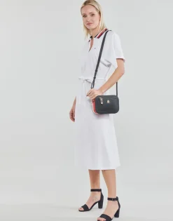 Tommy Hilfiger - GBL STP FLARE MIDI POLO DRESS SS