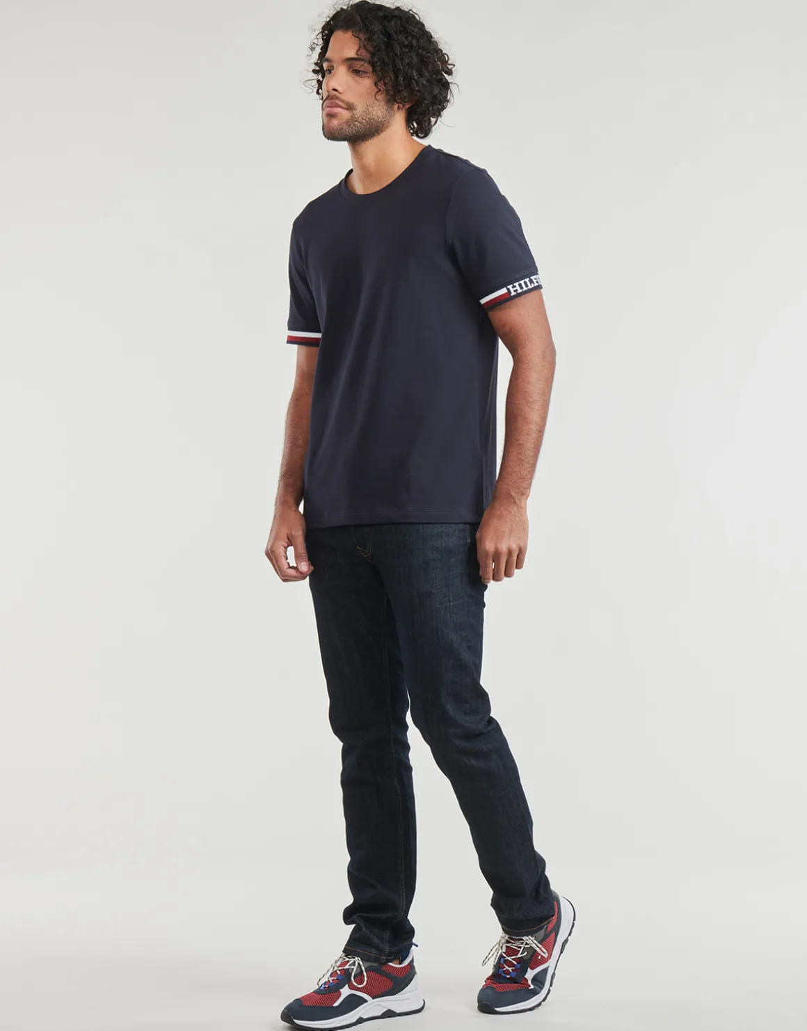 Tommy Hilfiger - MONOTYPE BOLD GS TIPPING TEE