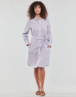 Tommy Hilfiger - ORG CO GBL STP KNEE SHIRT DRESS