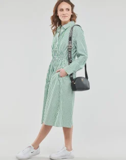 Tommy Hilfiger - ORG CO STRIPE MIDI SHIRT-DRESS