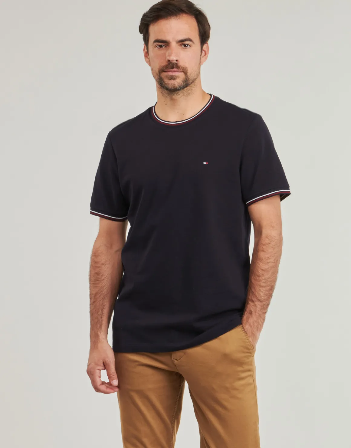 Tommy Hilfiger - RWB TIPPED COLLAR TEE