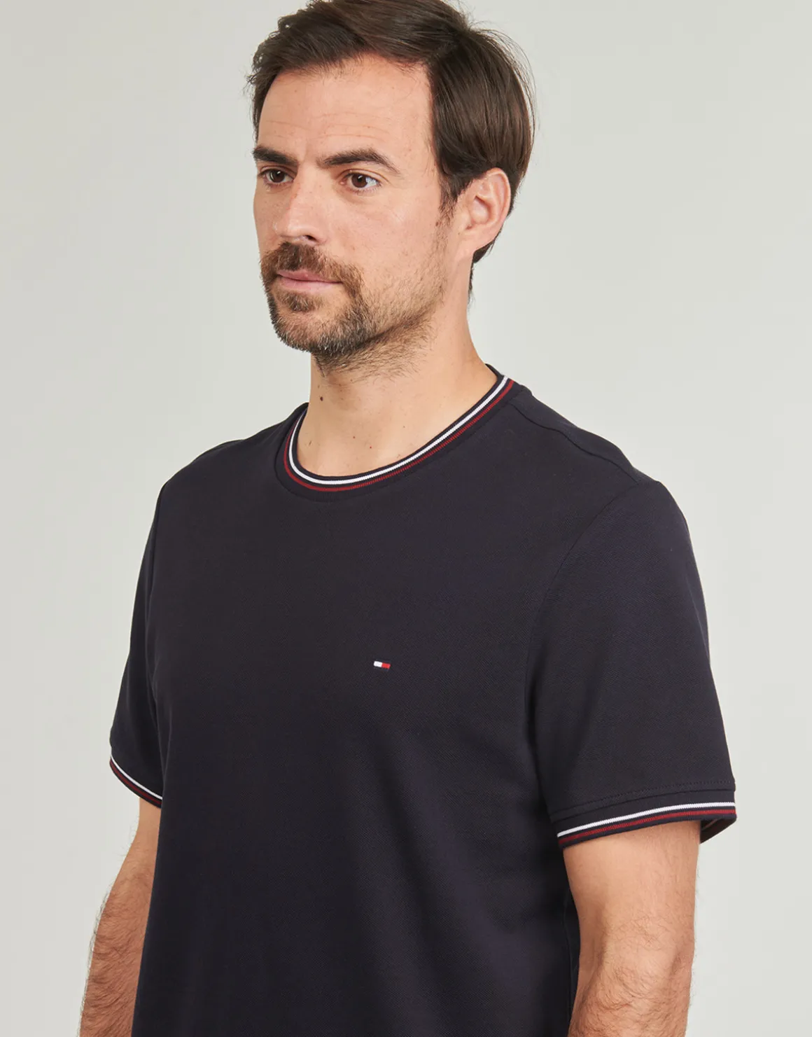Tommy Hilfiger - RWB TIPPED COLLAR TEE