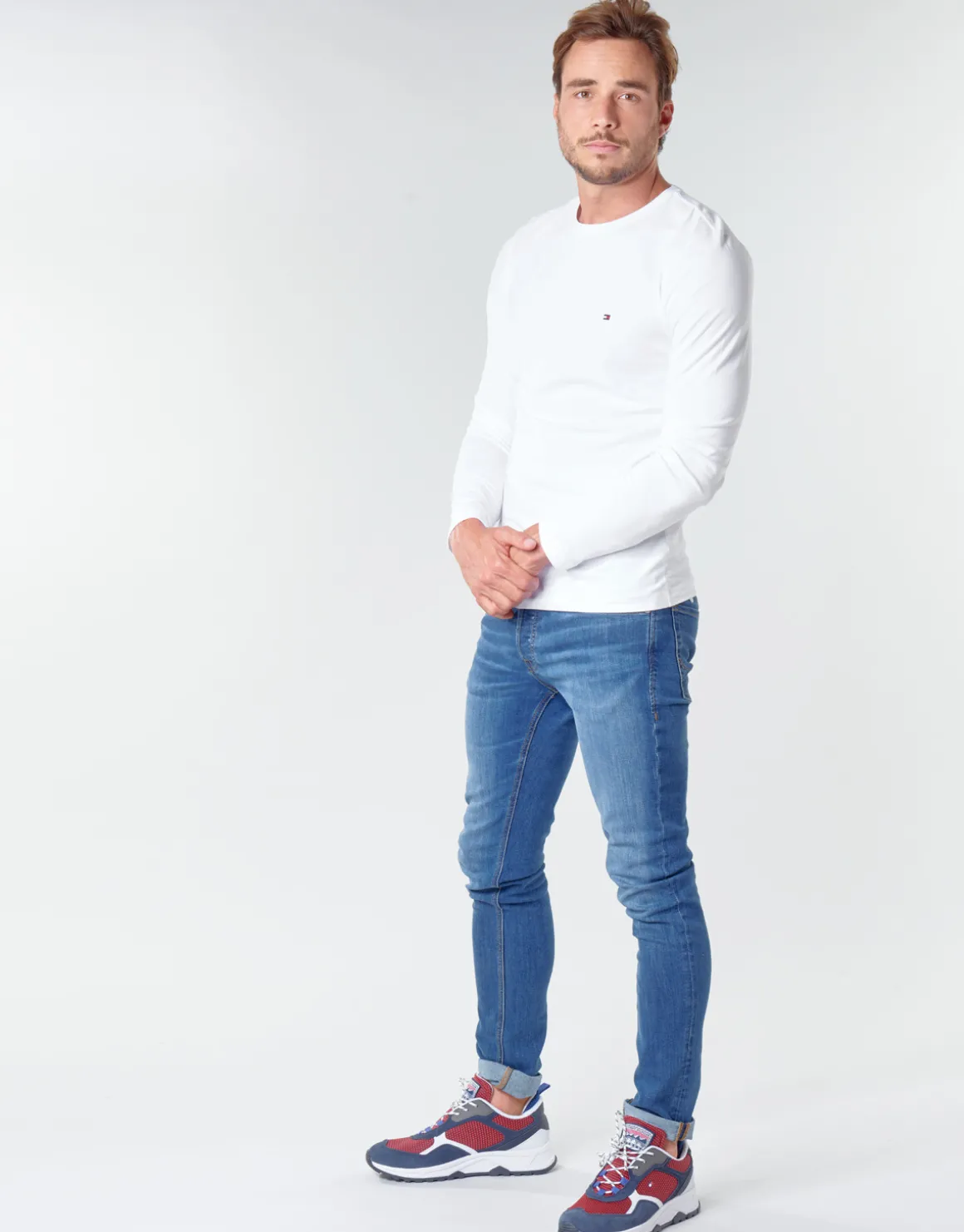 Tommy Hilfiger - STRETCH SLIM FIT LONG SLEEVE TEE